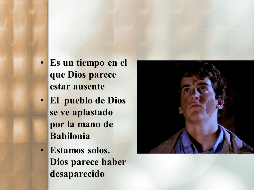 Es un tiempo en el que Dios parece estar ausente