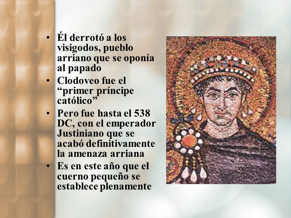Él derrotó a los visigodos, pueblo arriano que se oponía al papado