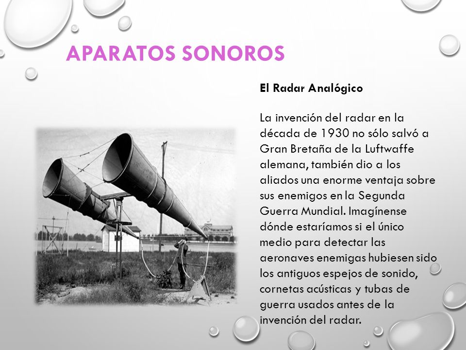 aparatos sonoros El Radar Analógico