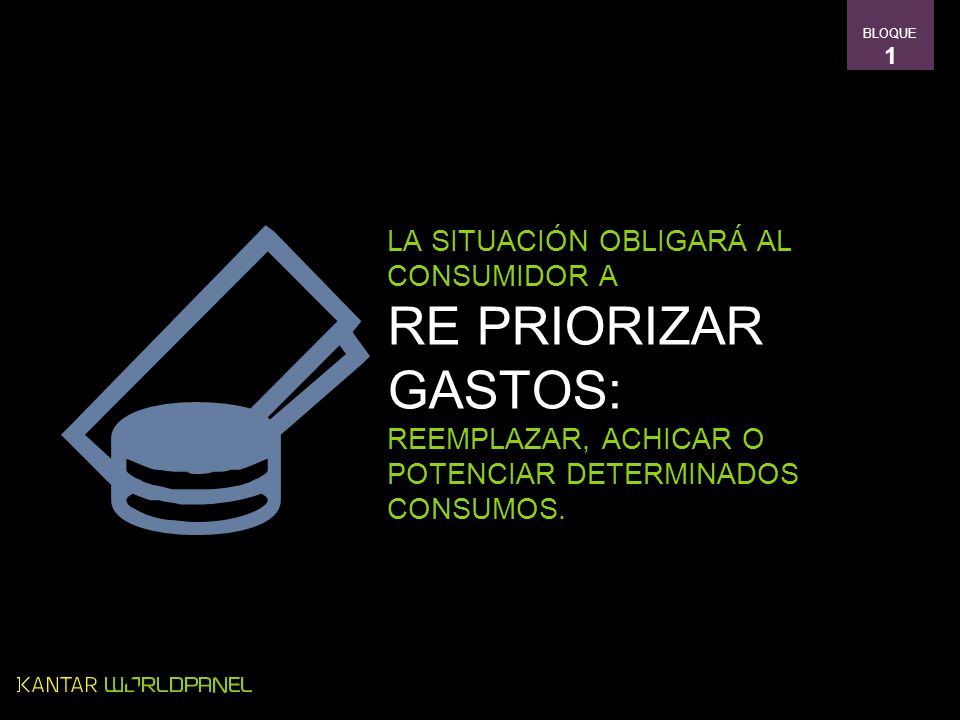 RE PRIORIZAR GASTOS: LA SITUACIÓN OBLIGARÁ AL CONSUMIDOR A