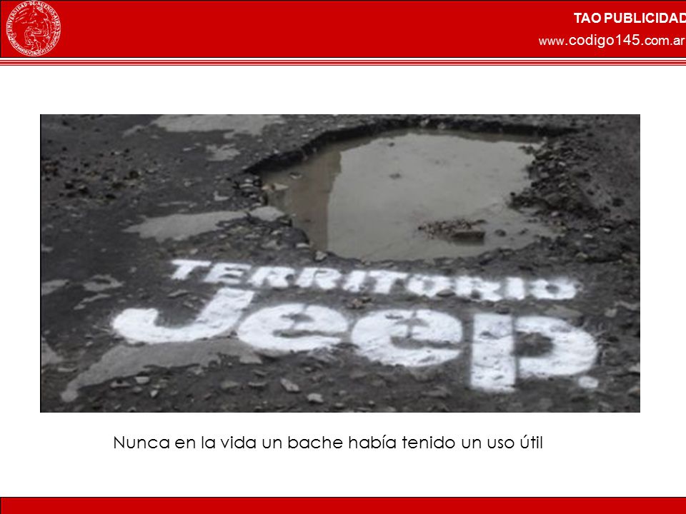 Nunca en la vida un bache había tenido un uso útil