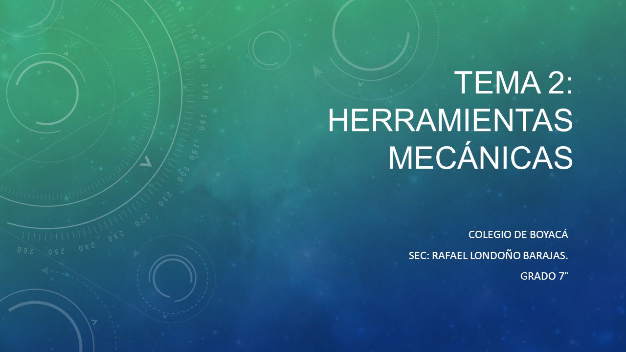 Tema 2: Herramientas mecánicas