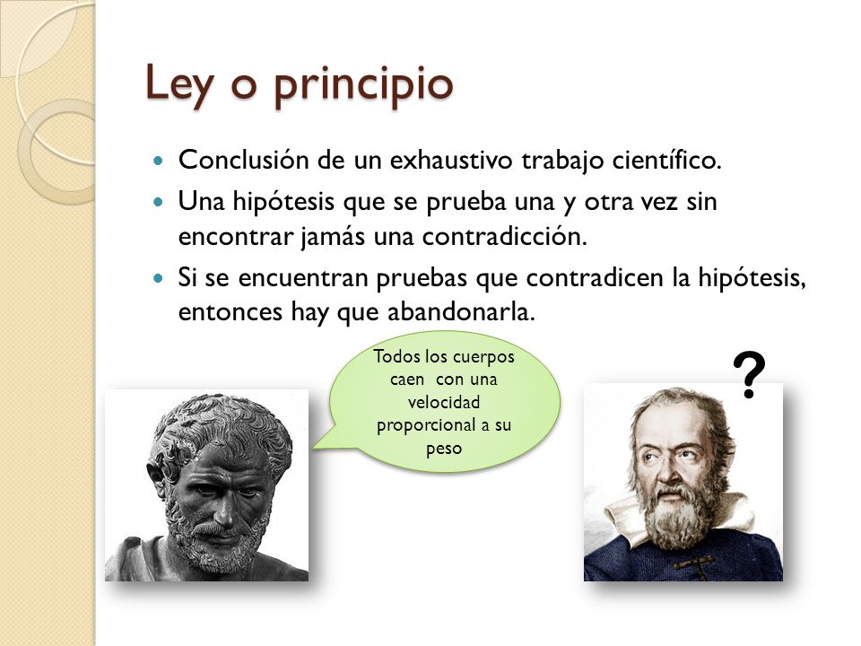Todos los cuerpos caen con una velocidad proporcional a su peso