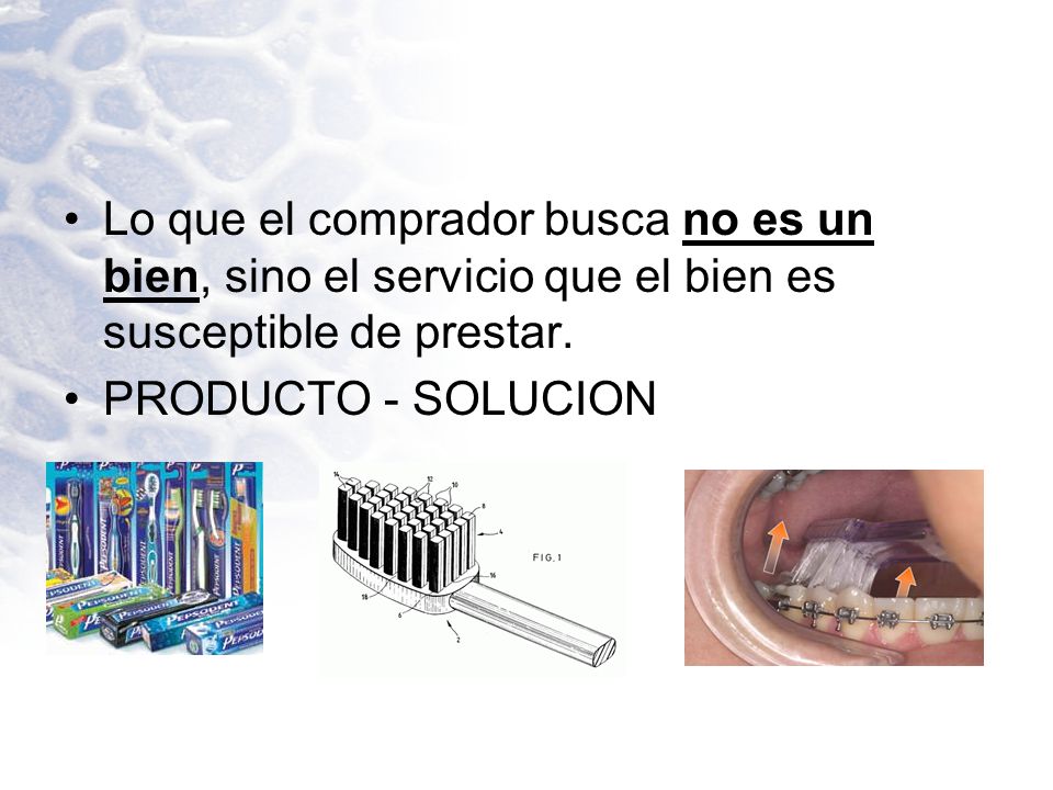 Lo que el comprador busca no es un bien, sino el servicio que el bien es susceptible de prestar.