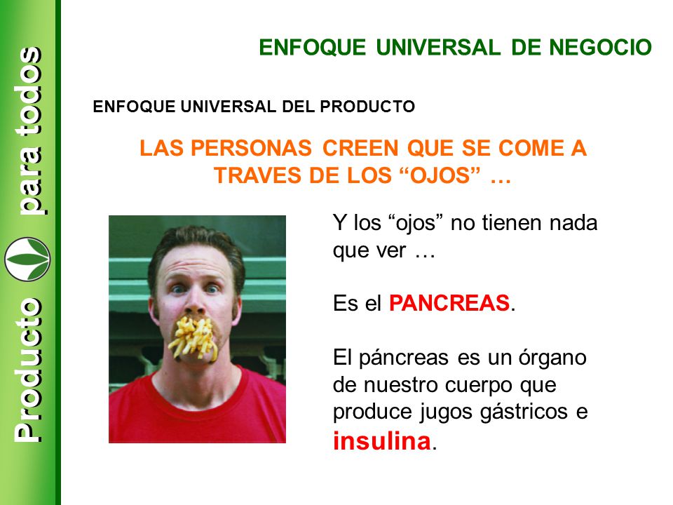 LAS PERSONAS CREEN QUE SE COME A TRAVES DE LOS OJOS …