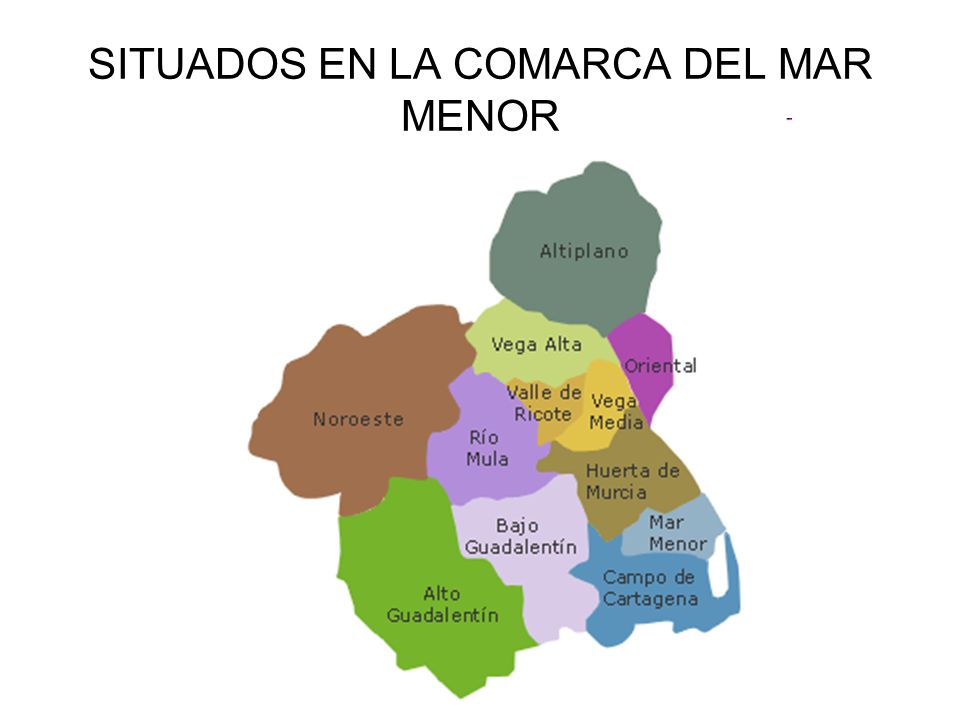 SITUADOS EN LA COMARCA DEL MAR MENOR