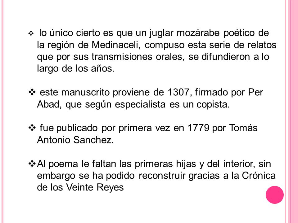 fue publicado por primera vez en 1779 por Tomás Antonio Sanchez.
