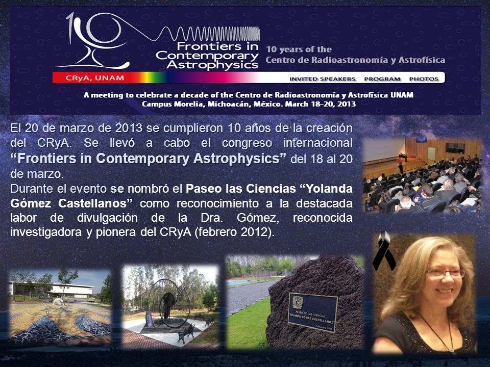 El 20 de marzo de 2013 se cumplieron 10 años de la creación del CRyA