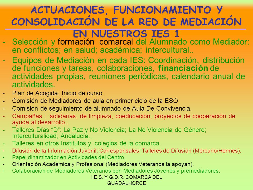I.E.S. Y G.D.R. COMARCA DEL GUADALHORCE