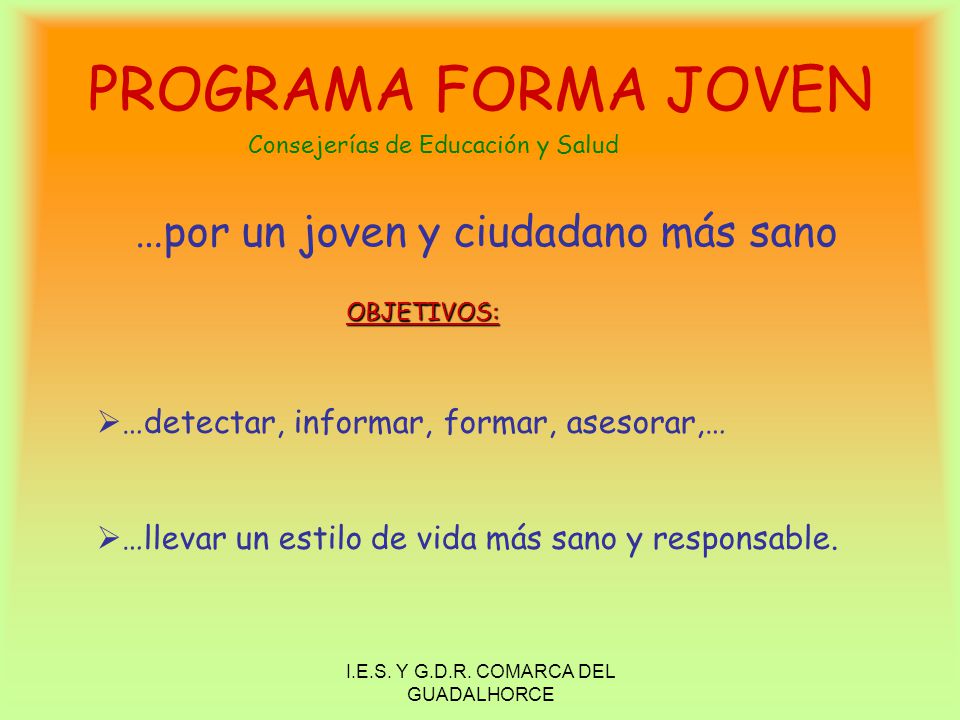 I.E.S. Y G.D.R. COMARCA DEL GUADALHORCE