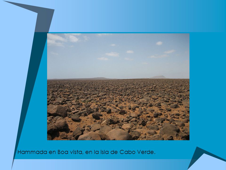 Hammada en Boa vista, en la isla de Cabo Verde.