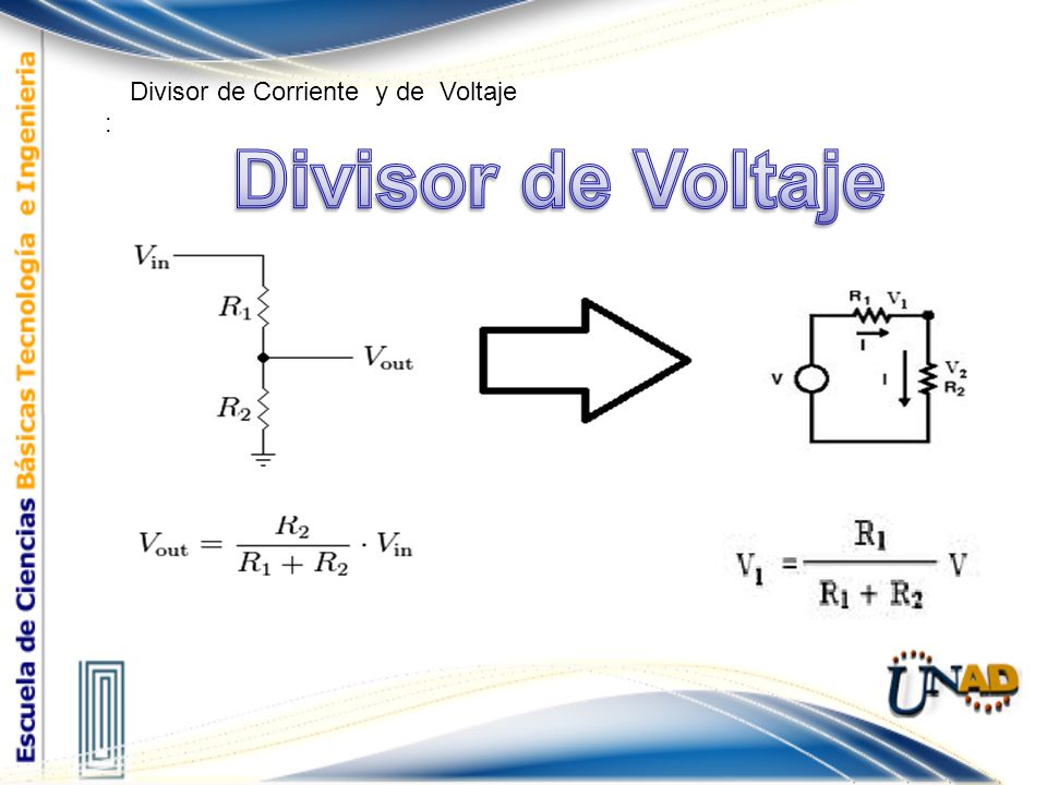 Divisor de Voltaje Divisor de Corriente y de Voltaje :