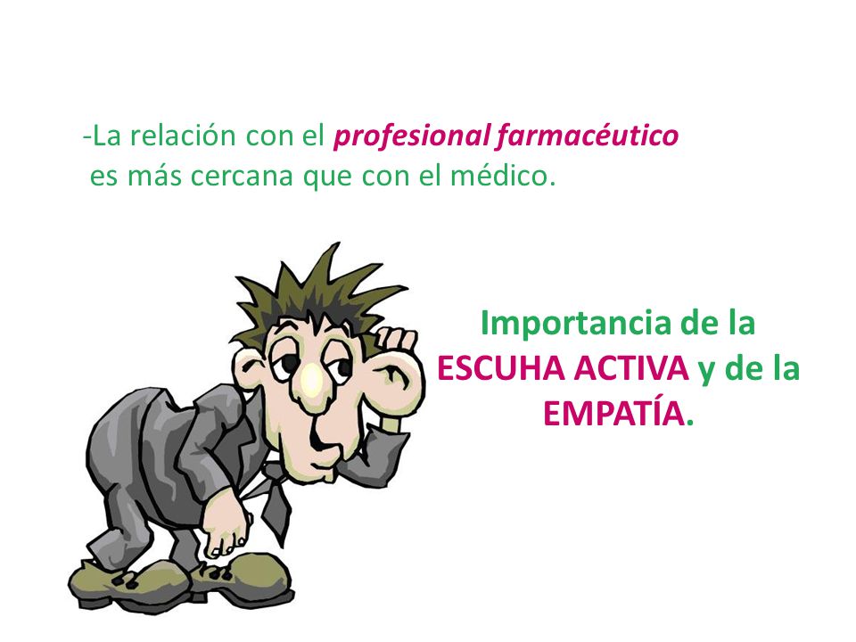 Importancia de la ESCUHA ACTIVA y de la EMPATÍA.