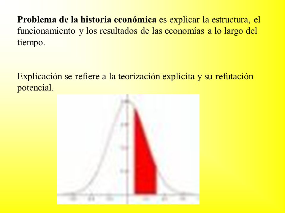 Problema de la historia económica es explicar la estructura, el funcionamiento y los resultados de las economías a lo largo del tiempo.