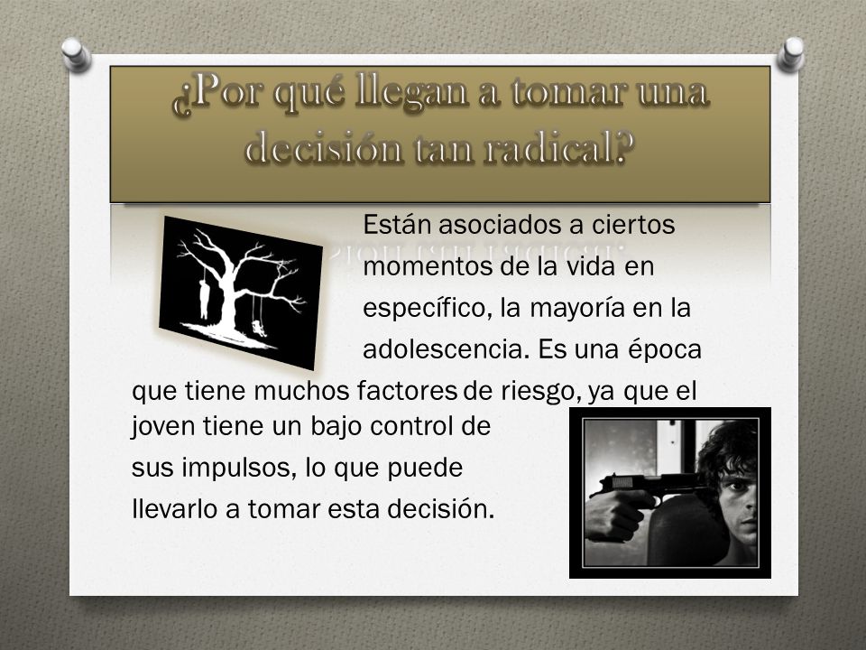 ¿Por qué llegan a tomar una decisión tan radical