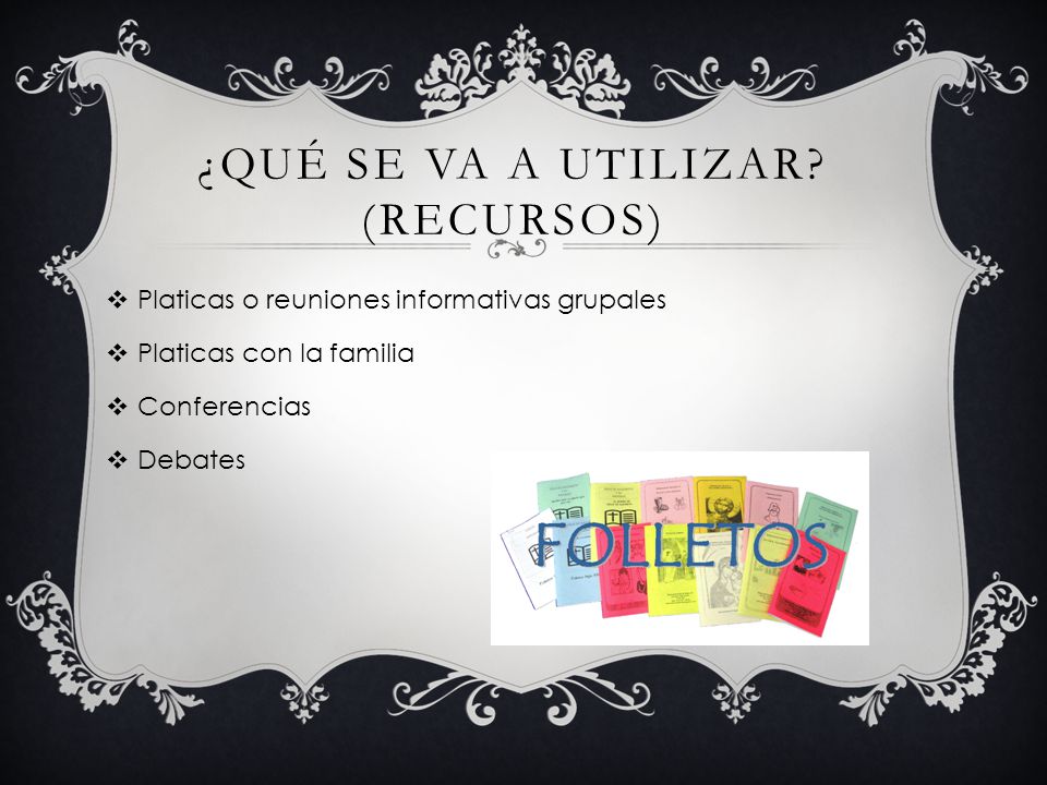 ¿Qué se va a utilizar (Recursos)