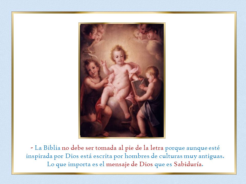 Lo que importa es el mensaje de Dios que es Sabiduría.