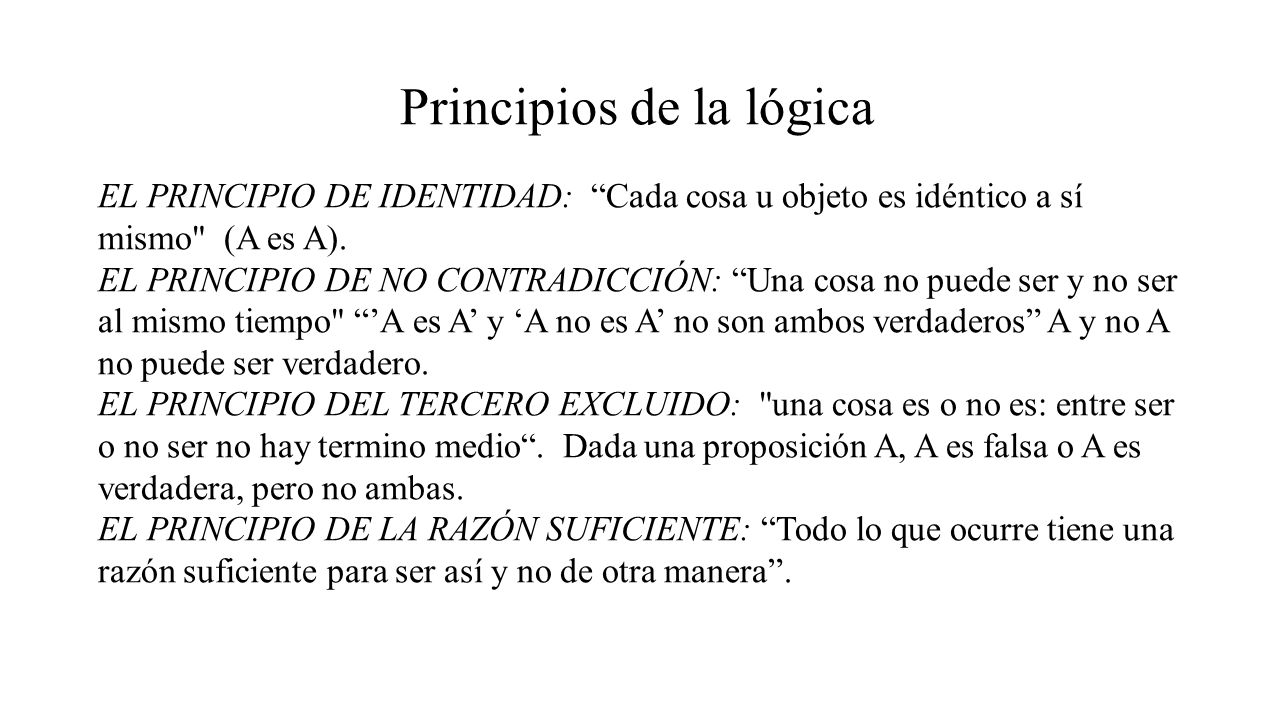 Principios de la lógica