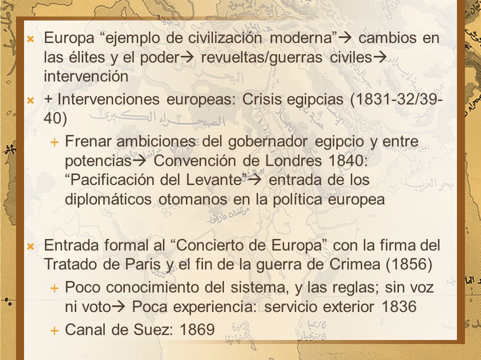 Europa ejemplo de civilización moderna  cambios en las élites y el poder revueltas/guerras civiles intervención