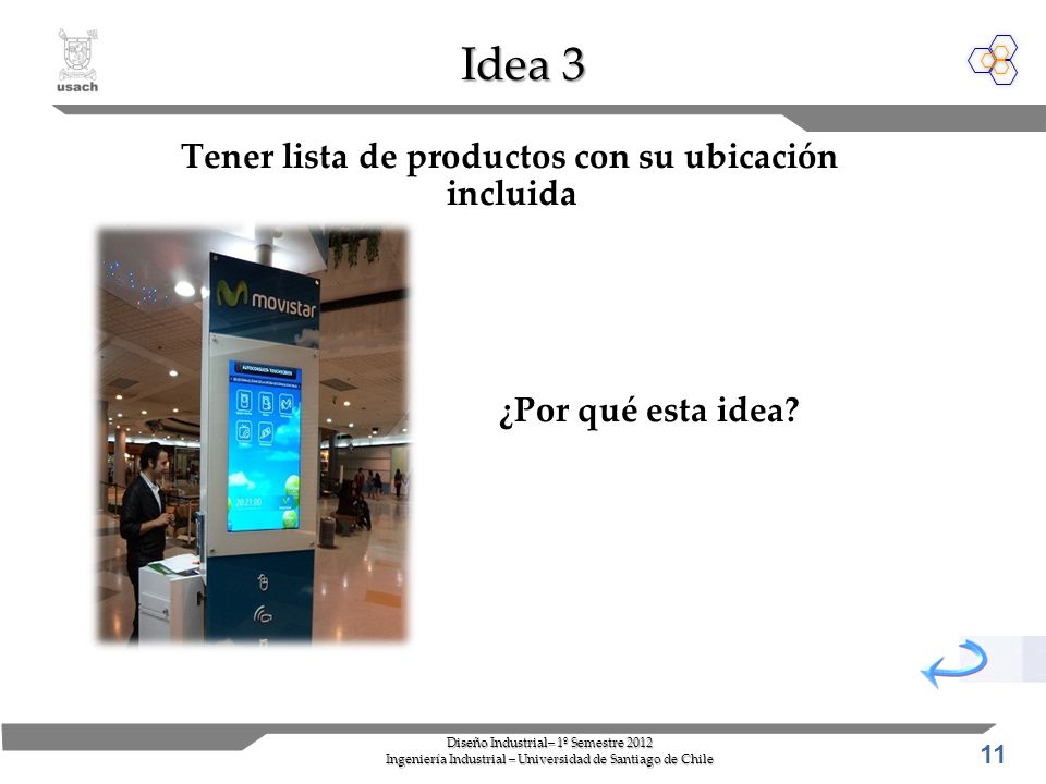 Tener lista de productos con su ubicación incluida