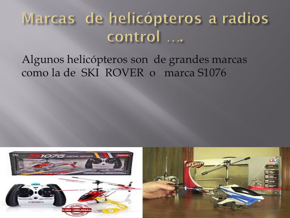 Marcas de helicópteros a radios control ….