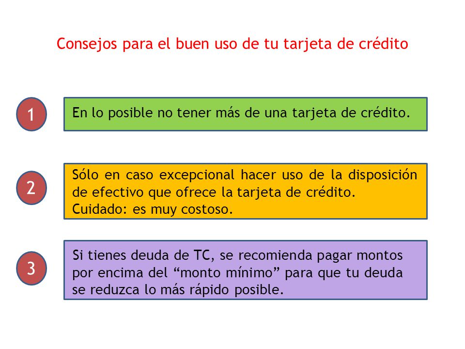 Consejos para el buen uso de tu tarjeta de crédito