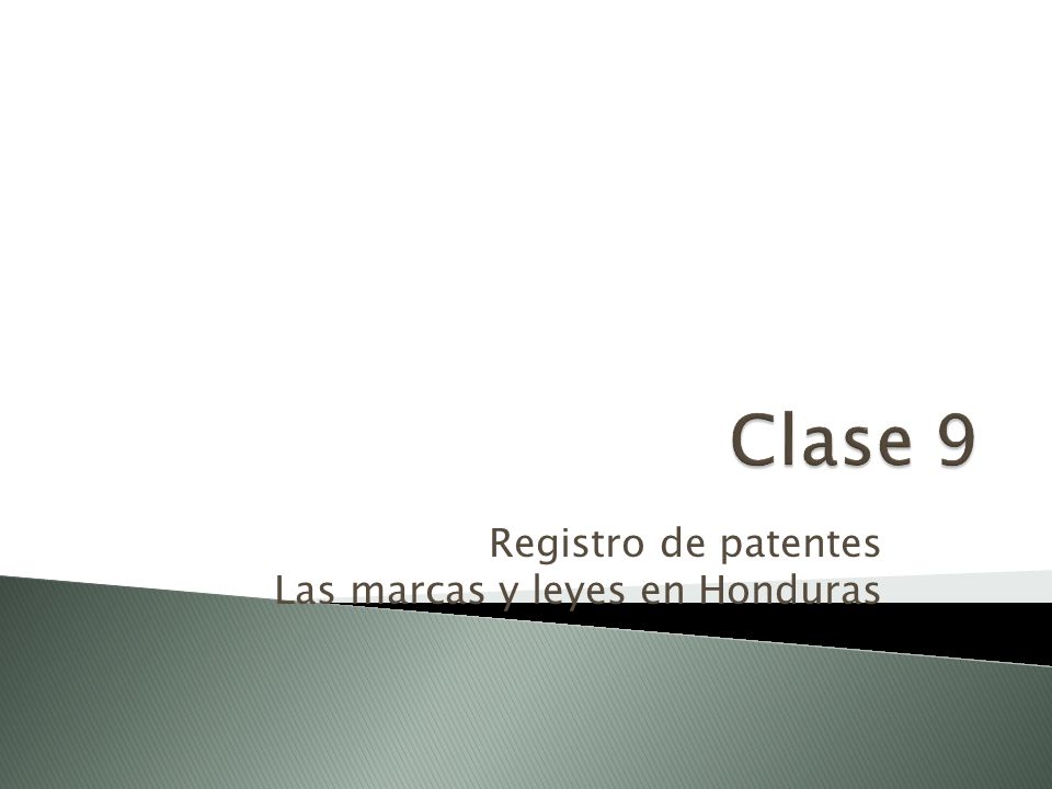 Registro de patentes Las marcas y leyes en Honduras