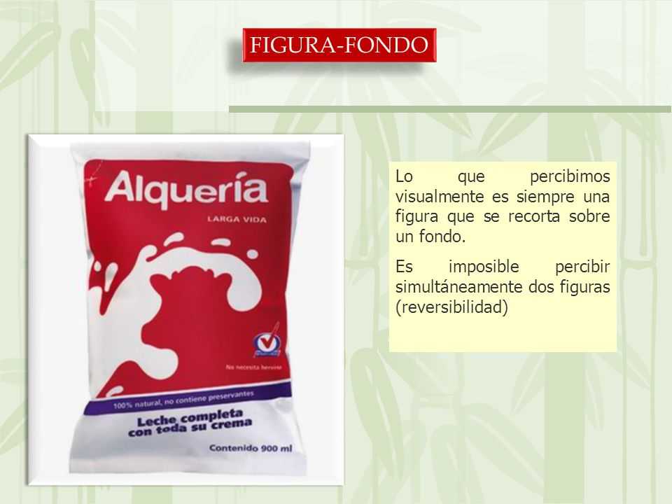 FIGURA-FONDO Lo que percibimos visualmente es siempre una figura que se recorta sobre un fondo.