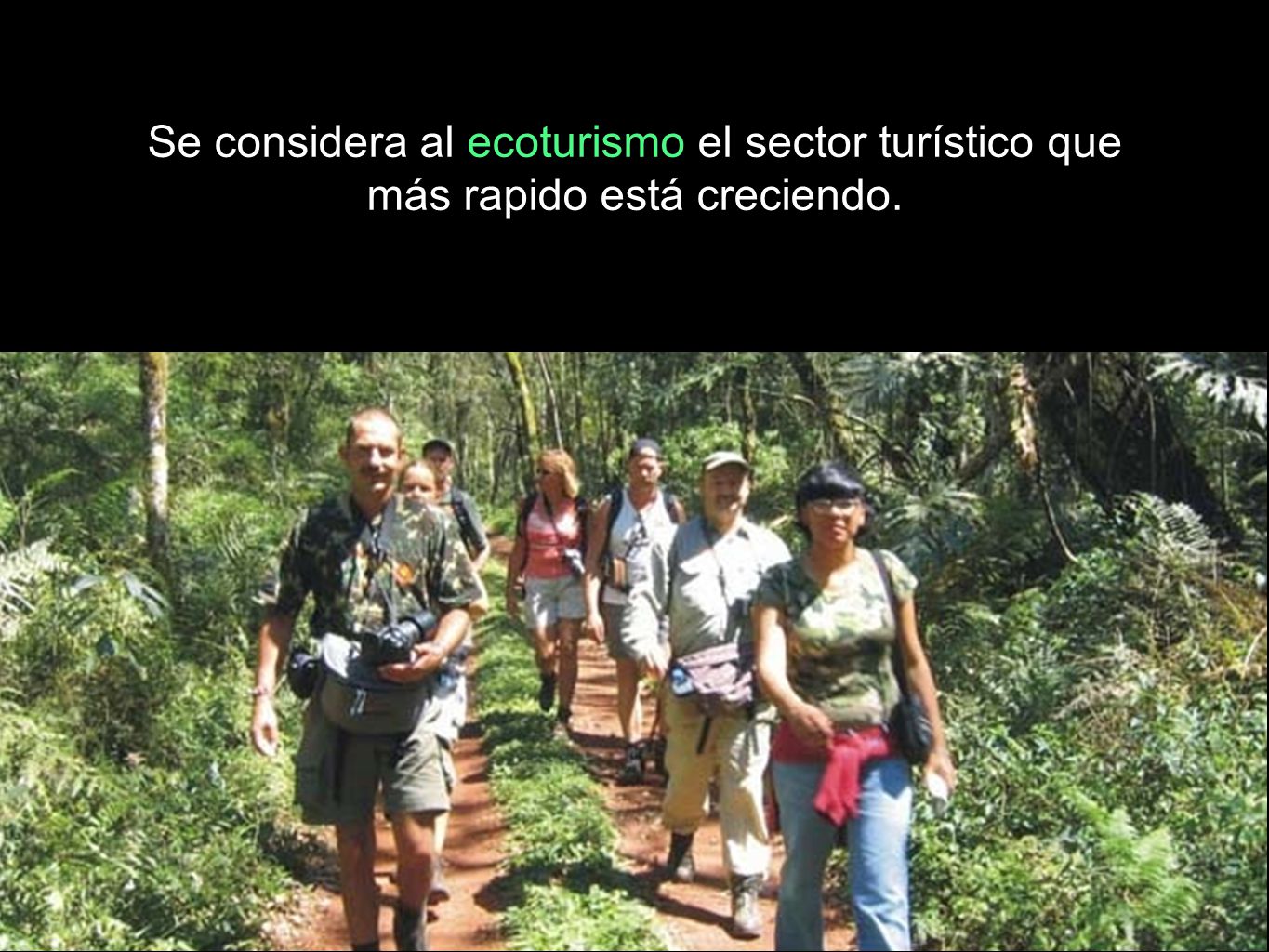 Se considera al ecoturismo el sector turístico que más rapido está creciendo.