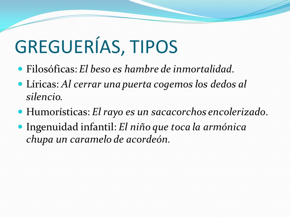 GREGUERÍAS, TIPOS Filosóficas: El beso es hambre de inmortalidad.