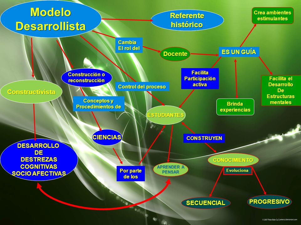 Modelo Desarrollista Referente histórico Constructivista ES UN GUÍA