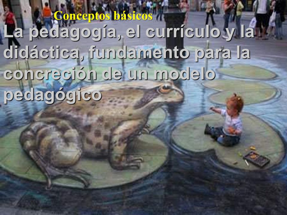 Conceptos básicos La pedagogía, el currículo y la didáctica, fundamento para la concreción de un modelo pedagógico.