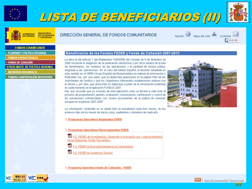LISTA DE BENEFICIARIOS (II)