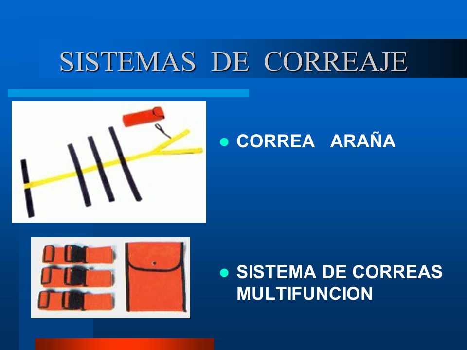 SISTEMAS DE CORREAJE CORREA ARAÑA SISTEMA DE CORREAS MULTIFUNCION