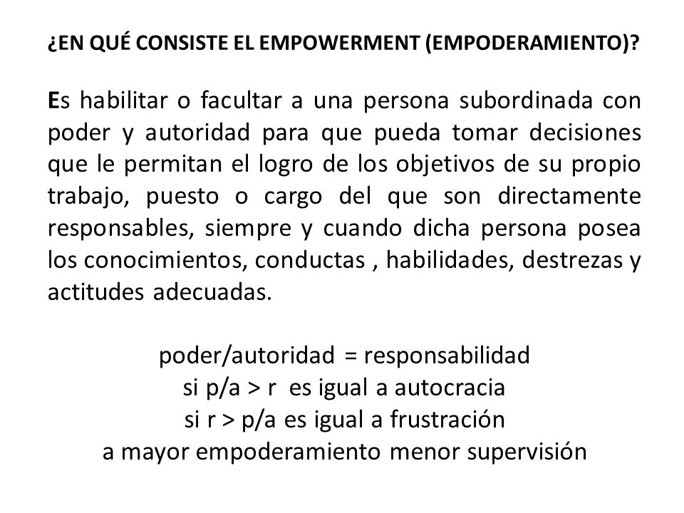 poder/autoridad = responsabilidad si p/a > r es igual a autocracia