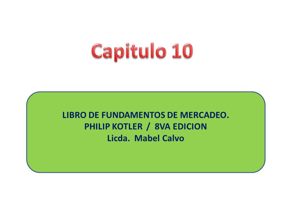 LIBRO DE FUNDAMENTOS DE MERCADEO. PHILIP KOTLER / 8VA EDICION