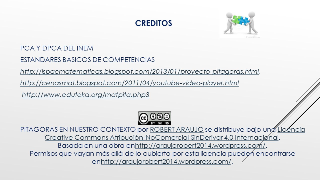 CREDITOS PCA Y DPCA DEL INEM ESTANDARES BASICOS DE COMPETENCIAS