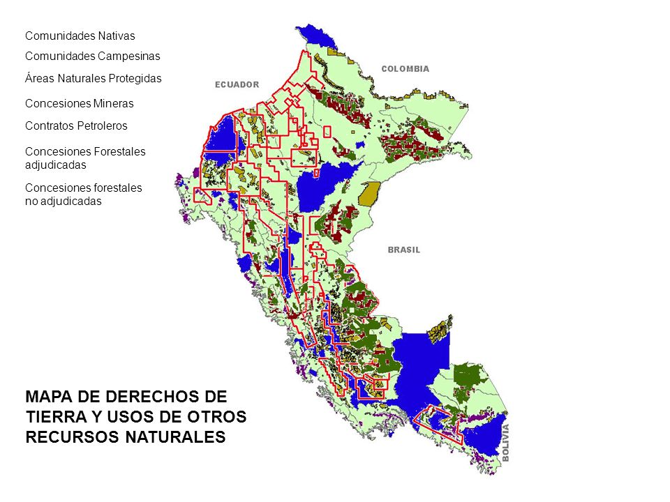 MAPA DE DERECHOS DE TIERRA Y USOS DE OTROS RECURSOS NATURALES