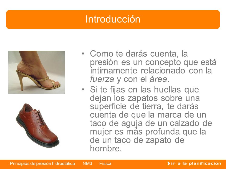 Introducción Como te darás cuenta, la presión es un concepto que está íntimamente relacionado con la fuerza y con el área.