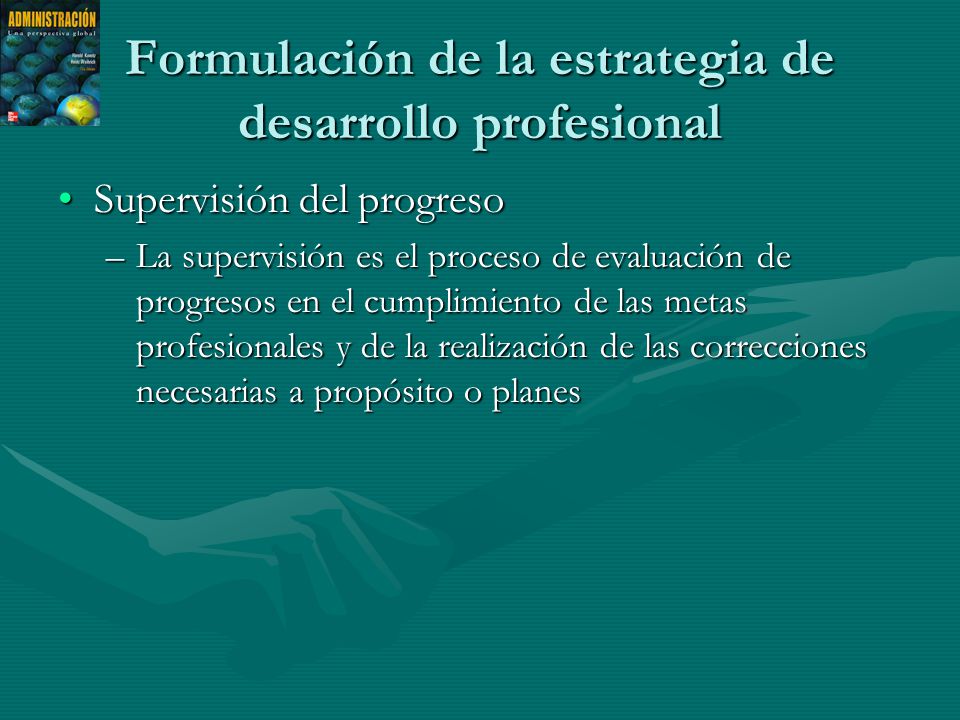 Formulación de la estrategia de desarrollo profesional