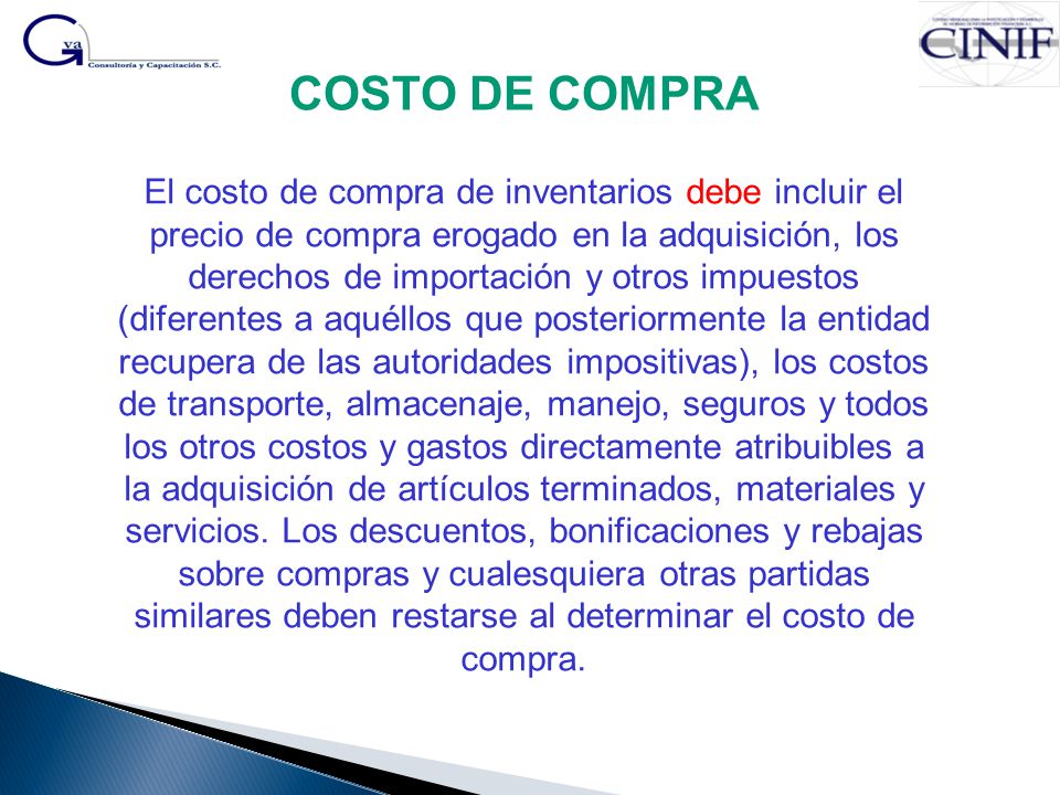 COSTO DE COMPRA