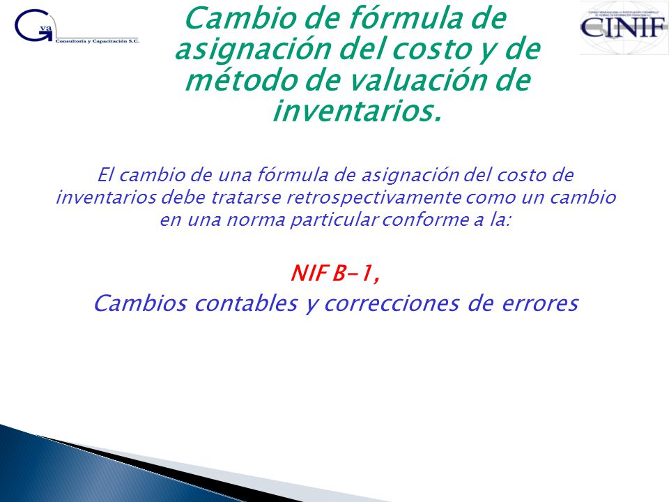 Cambios contables y correcciones de errores