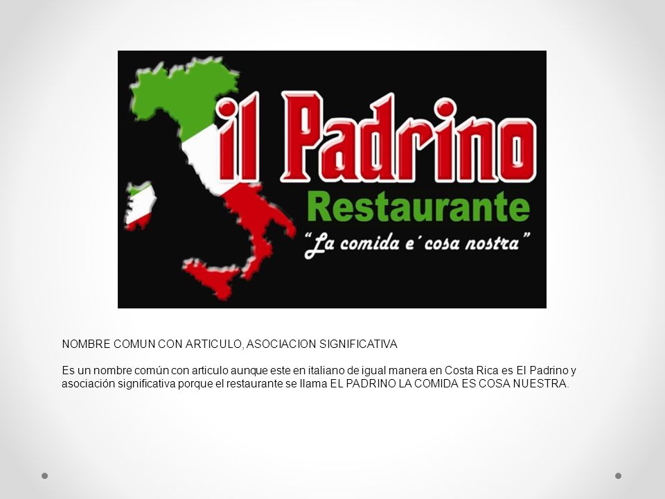 NOMBRE COMUN CON ARTICULO, ASOCIACION SIGNIFICATIVA