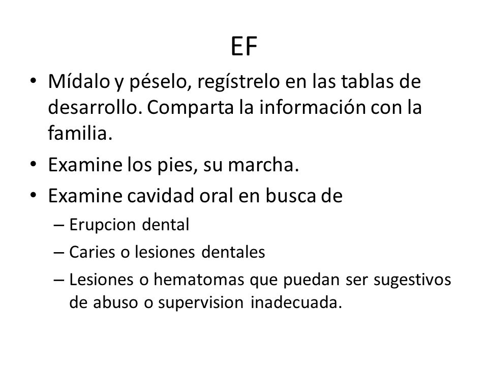 EF Mídalo y péselo, regístrelo en las tablas de desarrollo. Comparta la información con la familia.
