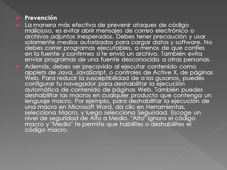 Prevención