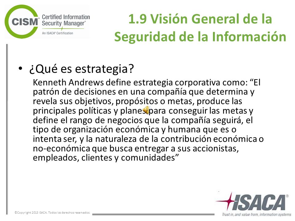1.9 Visión General de la Seguridad de la Información