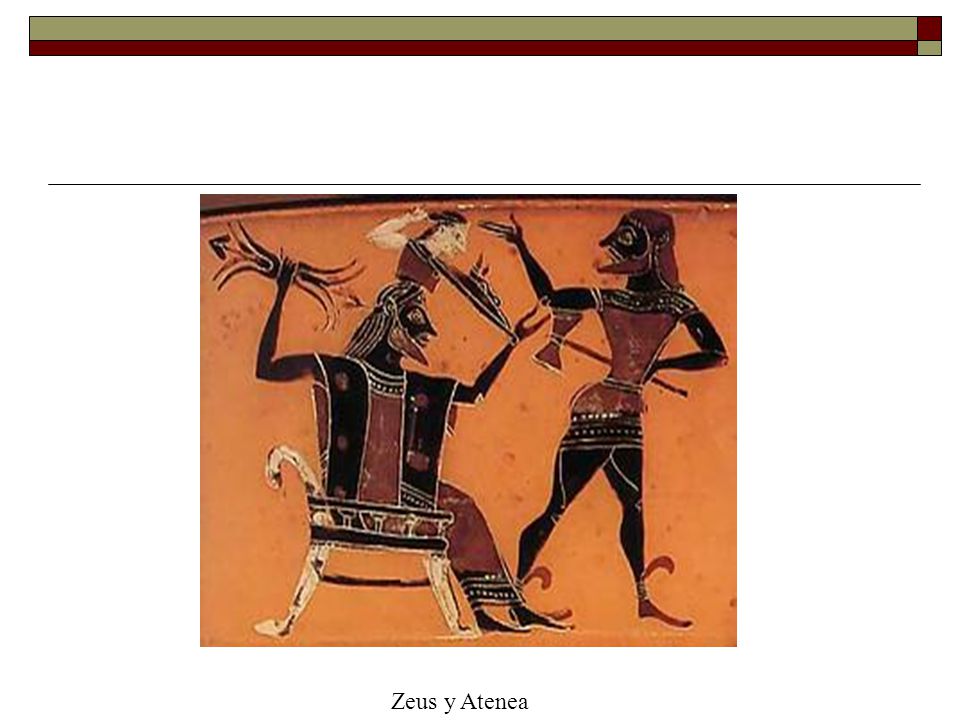 Zeus y Atenea