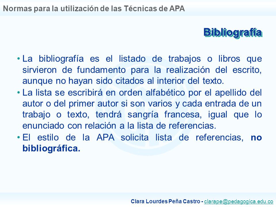 Bibliografía