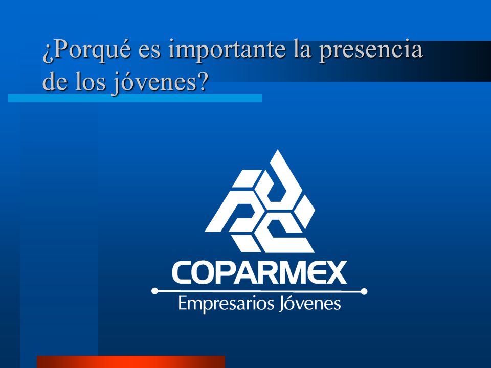 ¿Porqué es importante la presencia de los jóvenes