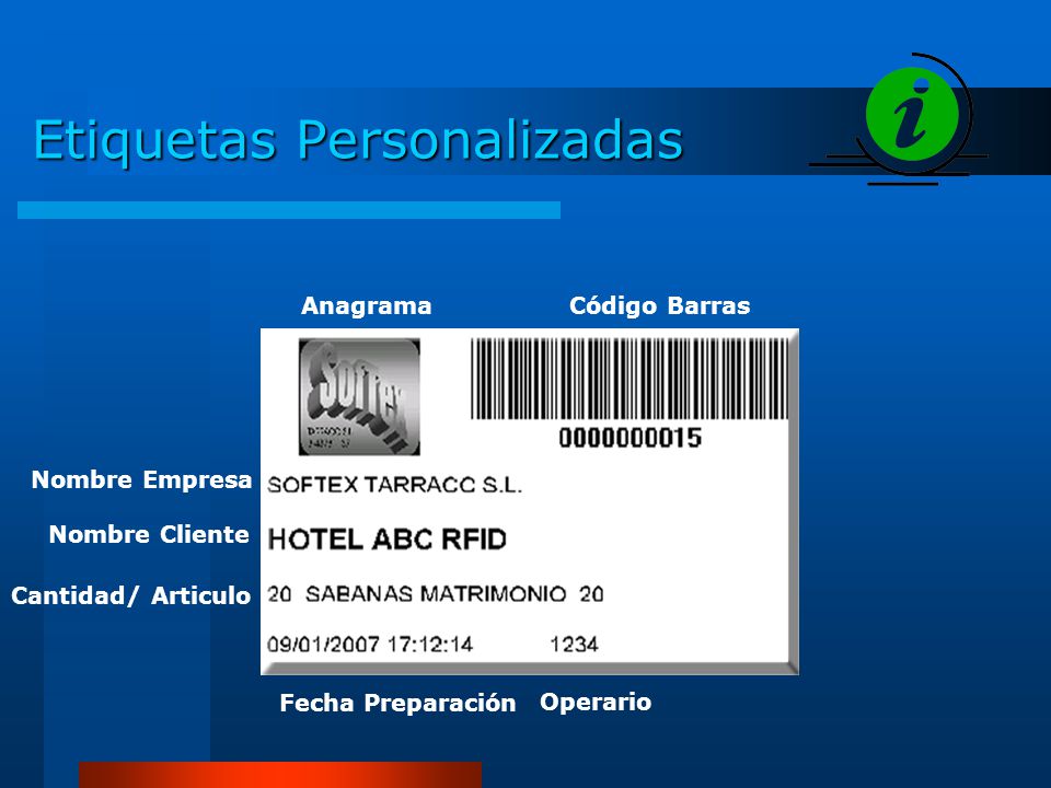Etiquetas Personalizadas